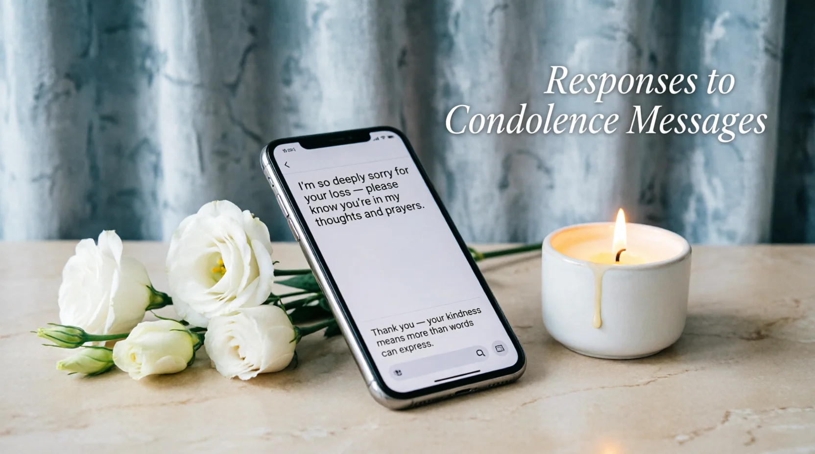 Responses to Condolence Messages